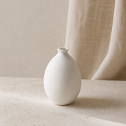 Noruva Ivory Drop sculptural ceramic vase